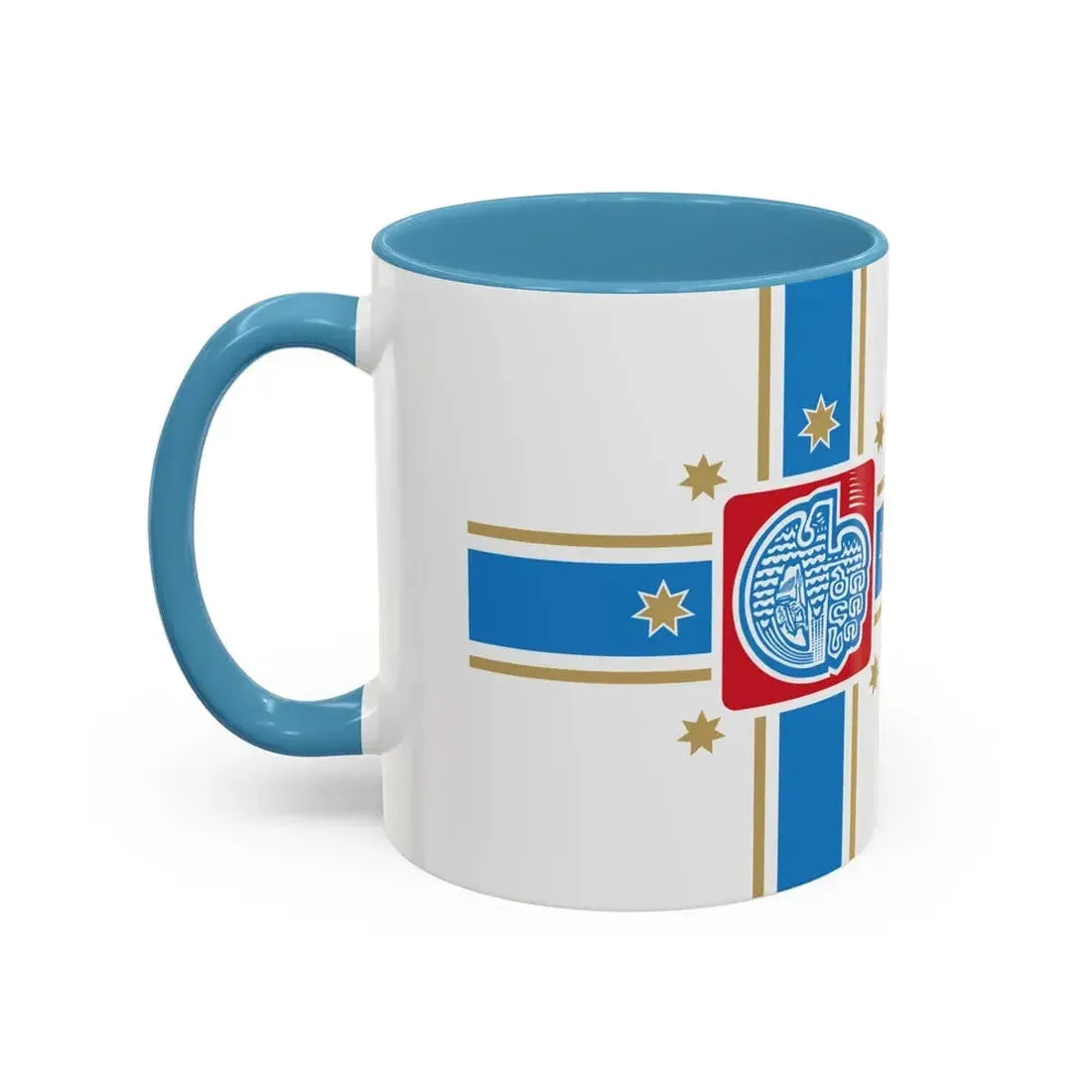 Flag of Tbilisi Georgia - Accent Coffee Mug - Go Mug Yourself