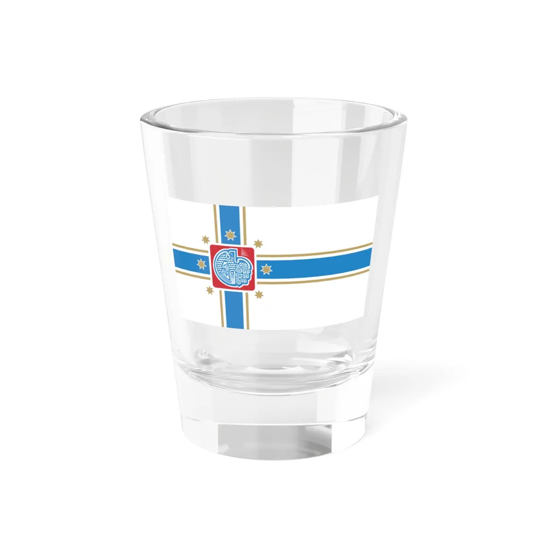 Flag of Tbilisi (Georgia) Shot Glass 1.5oz 1.5oz - Go Mug Yourself