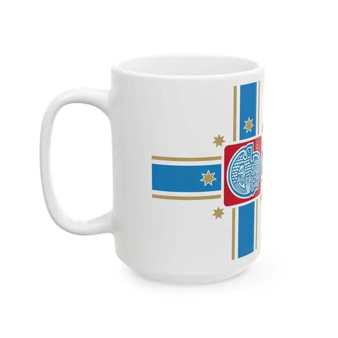 Flag of Tbilisi Georgia - White Coffee Mug - Go Mug Yourself