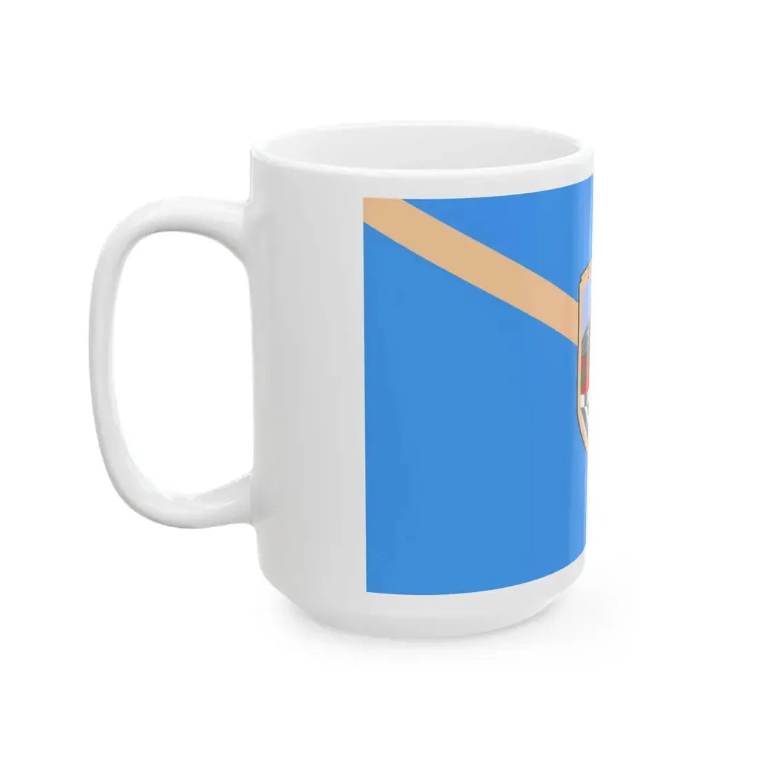 Flag of Tearce Municipality North Macedonia (North Macedonia) White Coffee Mug - Go Mug Yourself