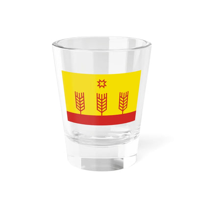 Flag of Tegeshevskoe Chuvashia (Russia) Shot Glass 1.5oz 1.5oz - Go Mug Yourself