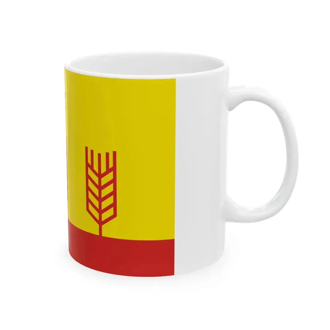 Flag of Tegeshevskoe Chuvashia (Russia) White Coffee Mug - Go Mug Yourself
