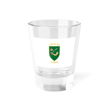 Flag of Teglas (Hungary) Shot Glass 1.5oz 1.5oz - Go Mug Yourself