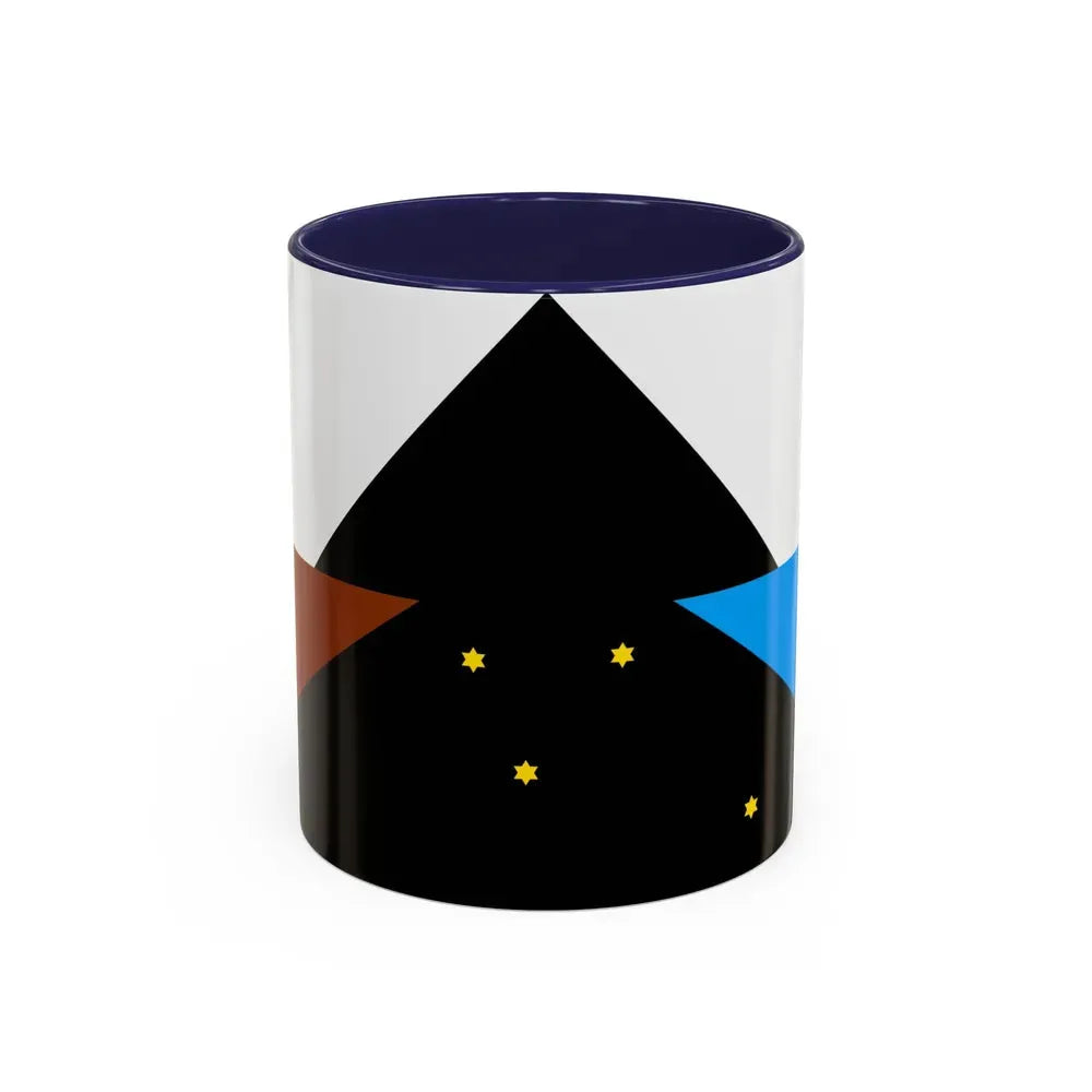 Flag of Tehuelche people - Accent Coffee Mug 11oz Navy - Go Mug Yourself