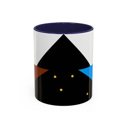Flag of Tehuelche people - Accent Coffee Mug 11oz Navy - Go Mug Yourself