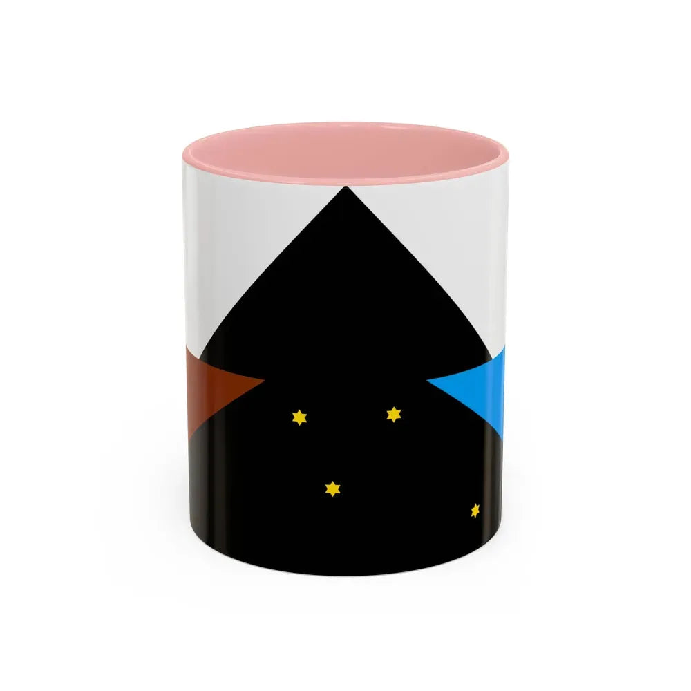 Flag of Tehuelche people - Accent Coffee Mug 11oz Pink - Go Mug Yourself