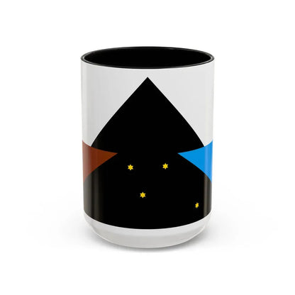 Flag of Tehuelche people - Accent Coffee Mug 15oz Black - Go Mug Yourself