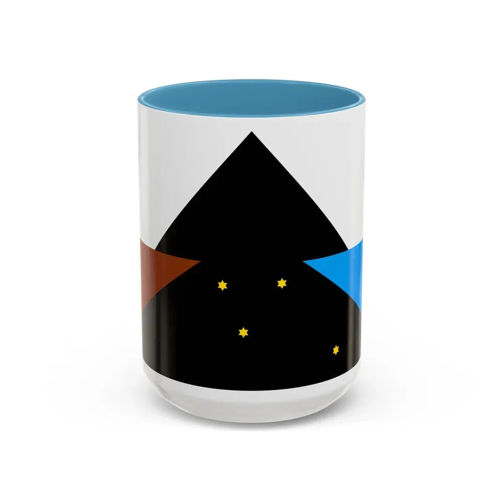Flag of Tehuelche people - Accent Coffee Mug 15oz Light Blue - Go Mug Yourself