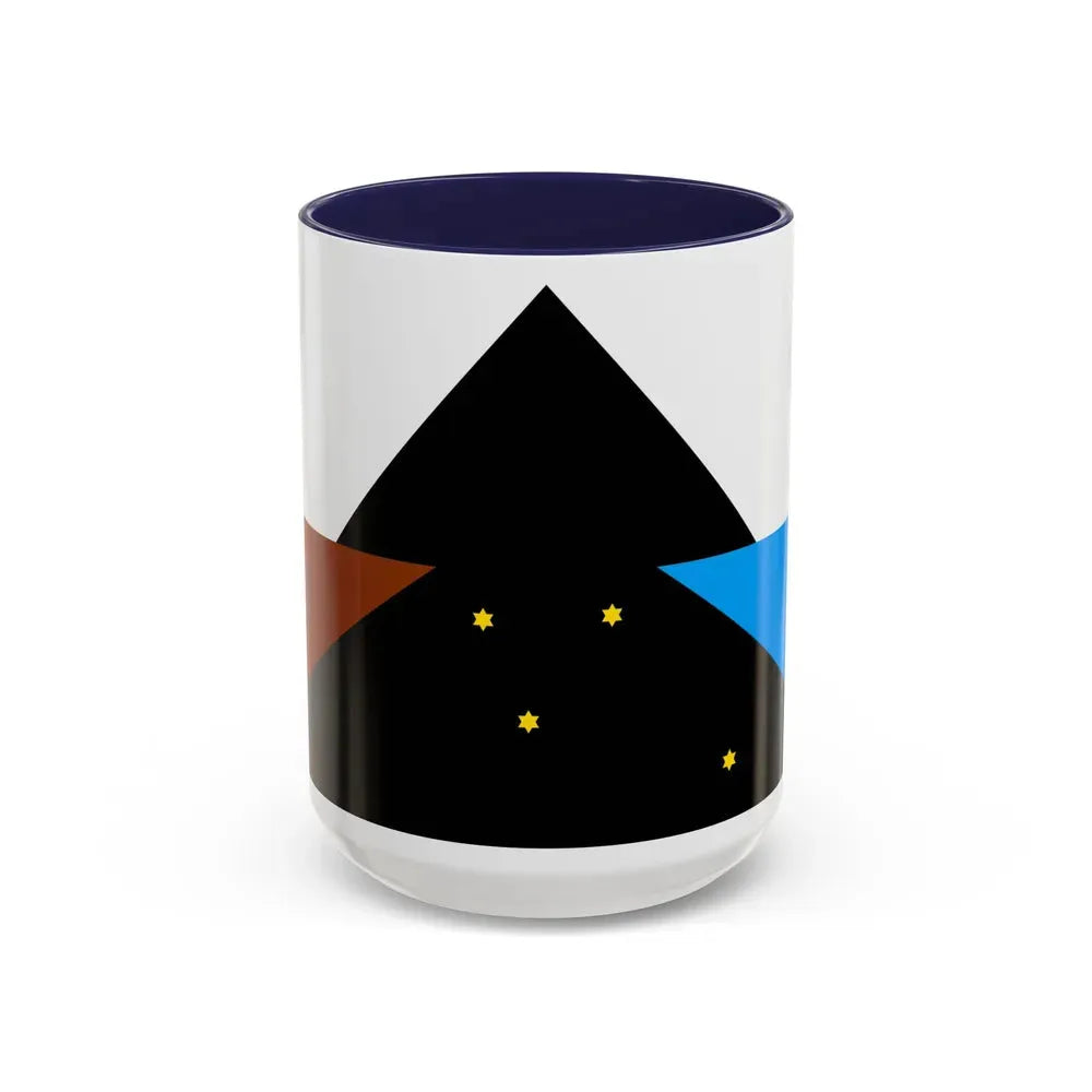 Flag of Tehuelche people - Accent Coffee Mug 15oz Navy - Go Mug Yourself