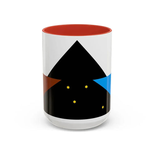 Flag of Tehuelche people - Accent Coffee Mug 15oz Red - Go Mug Yourself