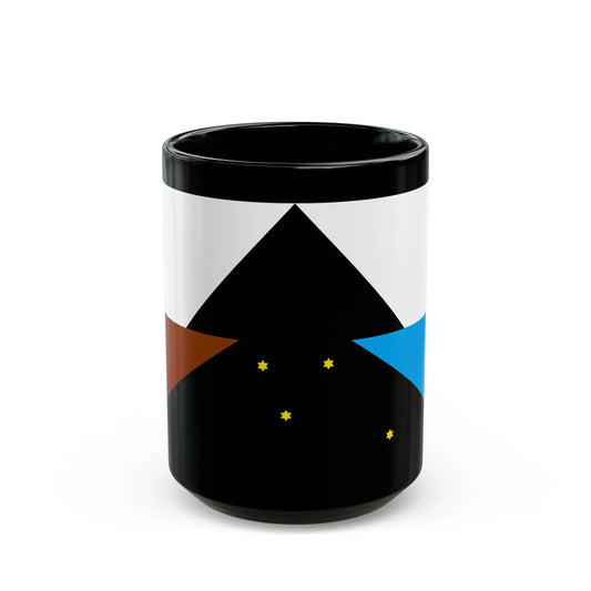 Flag of Tehuelche people - Black Coffee Mug-15oz-Go Mug Yourself