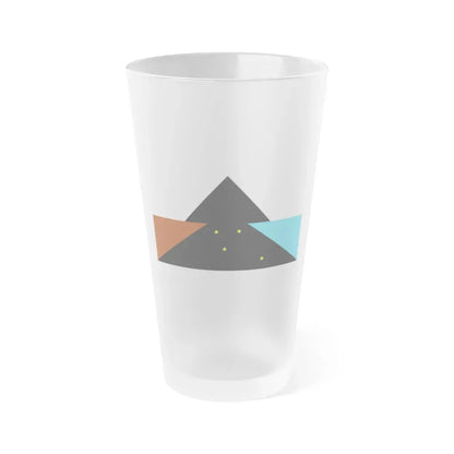 Flag of Tehuelche people - Frosted Pint Glass 16oz 16oz Frosted - Go Mug Yourself