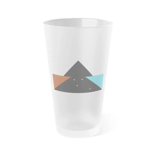 Flag of Tehuelche people - Frosted Pint Glass 16oz 16oz Frosted - Go Mug Yourself