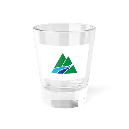Flag of Teine Ward Sapporo Hokkaido (Japan) Shot Glass 1.5oz 1.5oz - Go Mug Yourself