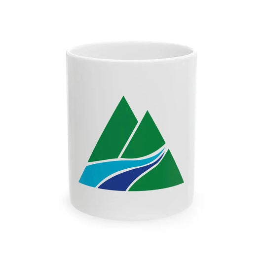 Flag of Teine Ward Sapporo Hokkaido (Japan) White Coffee Mug 11oz - Go Mug Yourself