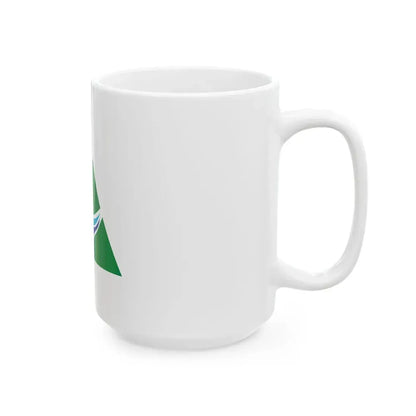 Flag of Teine Ward Sapporo Hokkaido (Japan) White Coffee Mug - Go Mug Yourself