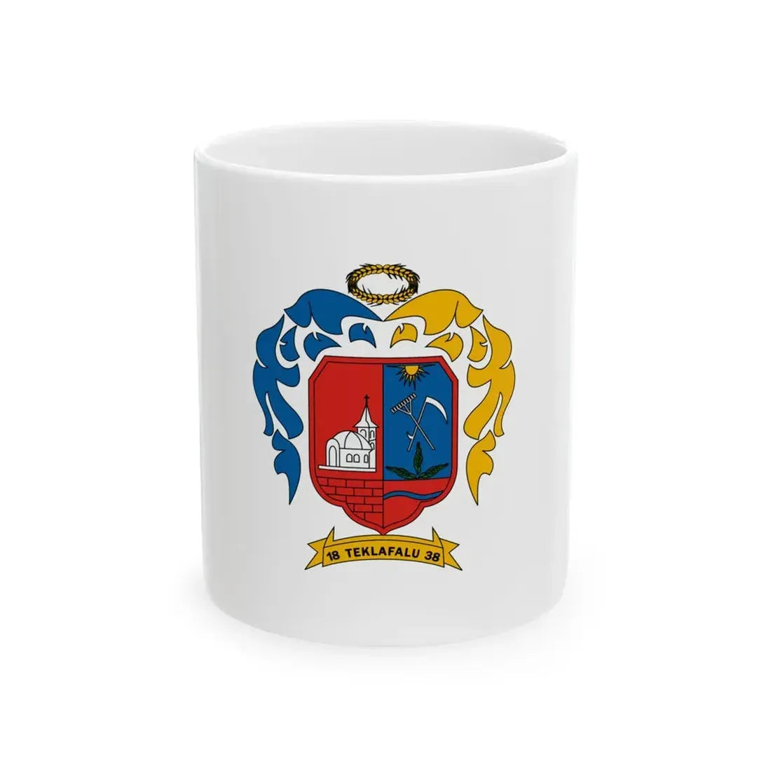 Flag of Teklafalu (Hungary) White Coffee Mug 11oz - Go Mug Yourself