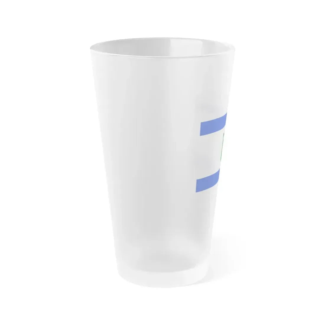 Flag of Tel Aviv Israel - Frosted Pint Glass 16oz - Go Mug Yourself