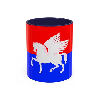 Flag of Telavi Georgia - Accent Coffee Mug 11oz Navy - Go Mug Yourself