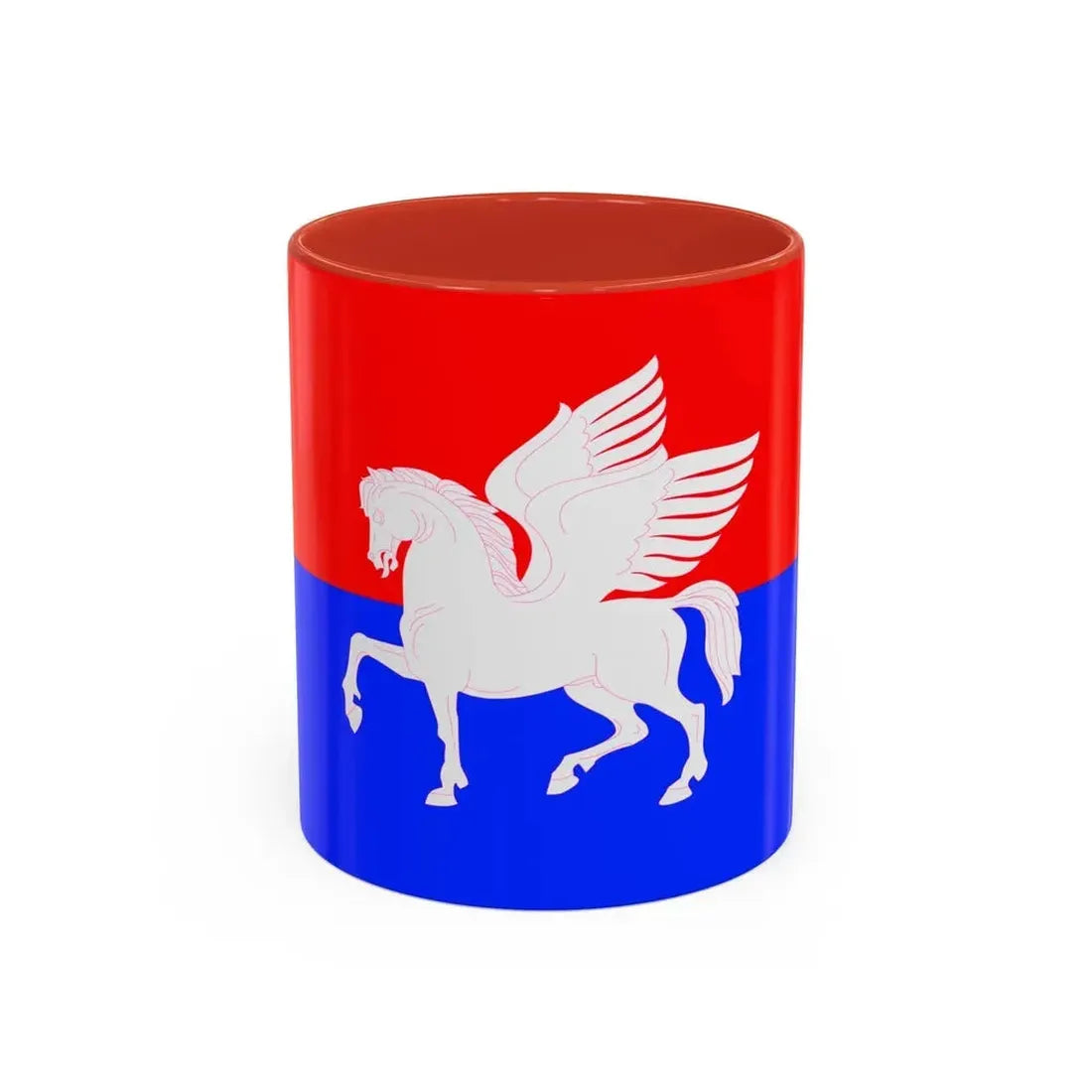 Flag of Telavi Georgia - Accent Coffee Mug 11oz Red - Go Mug Yourself