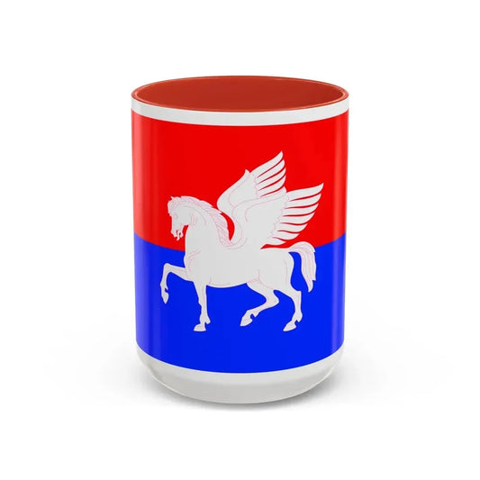 Flag of Telavi Georgia - Accent Coffee Mug 15oz Red - Go Mug Yourself