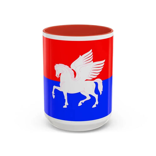 Flag of Telavi Georgia - Accent Coffee Mug 15oz Red - Go Mug Yourself