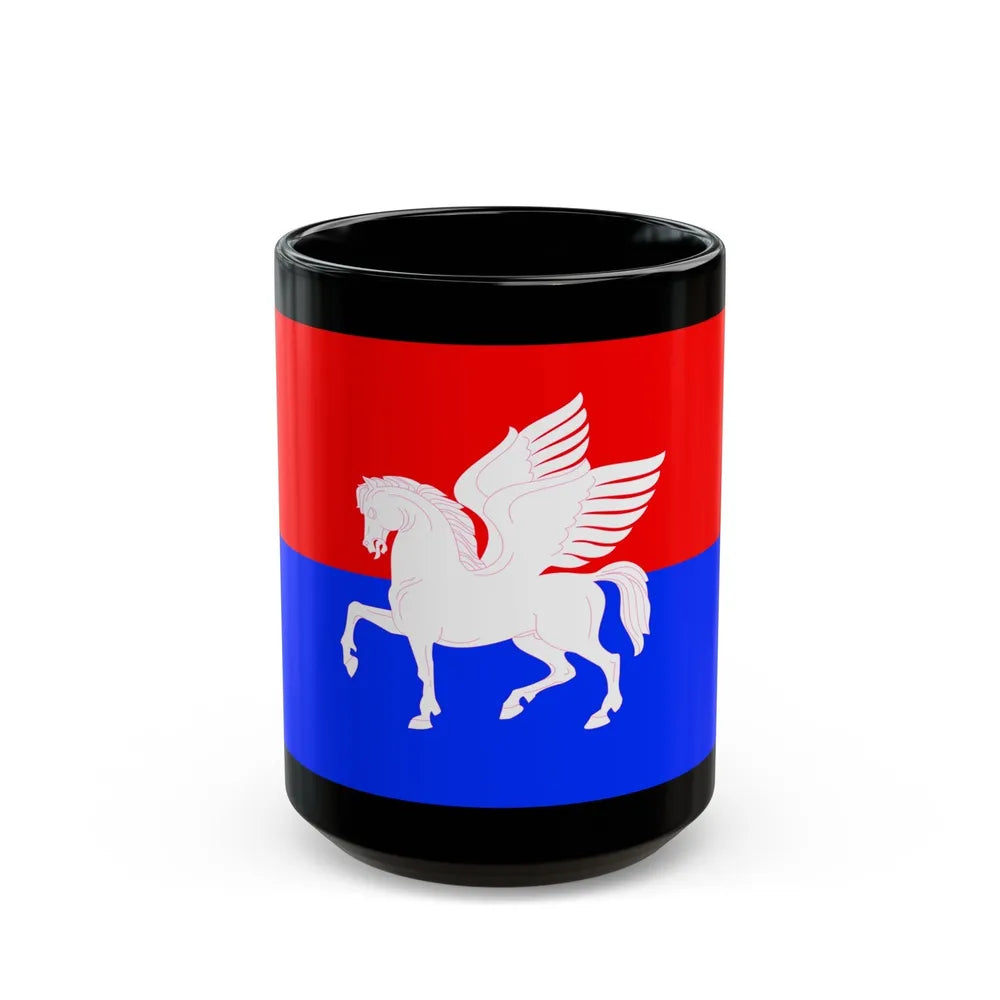 Flag of Telavi Georgia - Black Coffee Mug-15oz-Go Mug Yourself