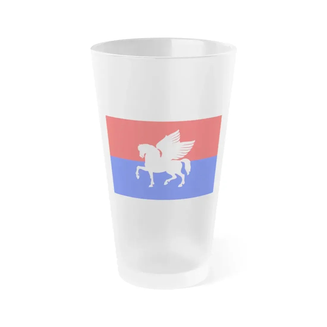 Flag of Telavi Georgia - Frosted Pint Glass 16oz 16oz Frosted - Go Mug Yourself