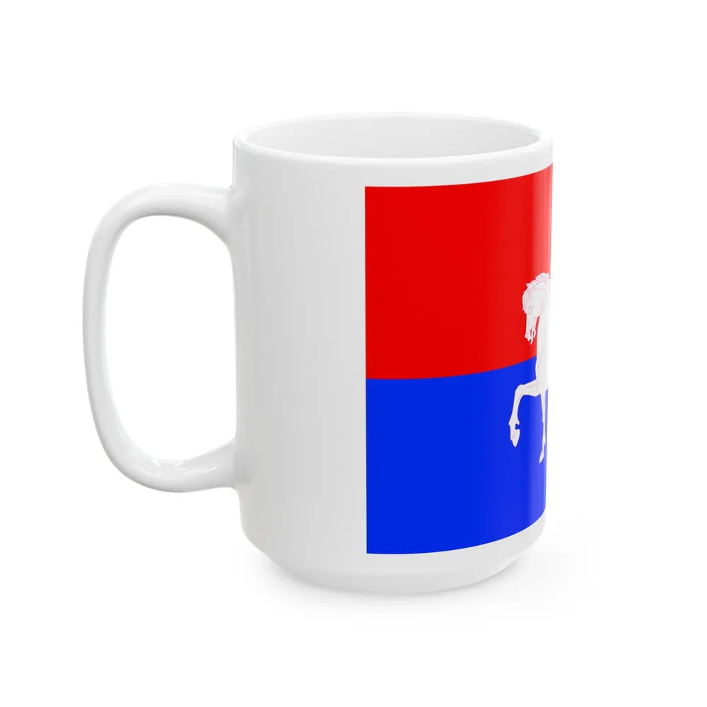 Flag of Telavi Georgia - White Coffee Mug-Go Mug Yourself