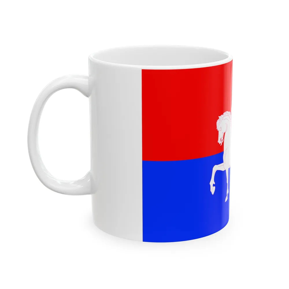 Flag of Telavi Georgia - White Coffee Mug-Go Mug Yourself