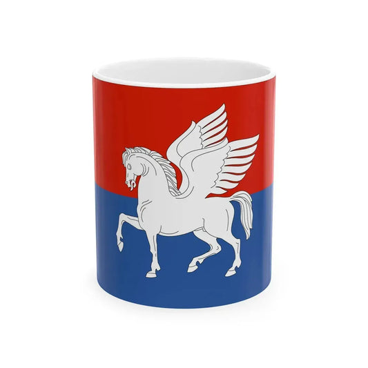 Flag of Telavi Municipality (Georgia) White Coffee Mug 11oz - Go Mug Yourself