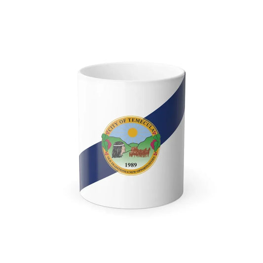 Flag of Temecula, California - Color Changing Coffee Mug 11oz - Go Mug Yourself