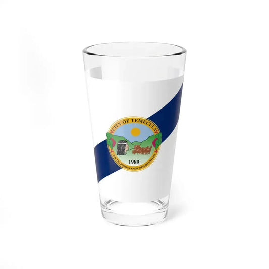 Flag of Temecula, California - Pint Glass 16oz 16oz - Go Mug Yourself