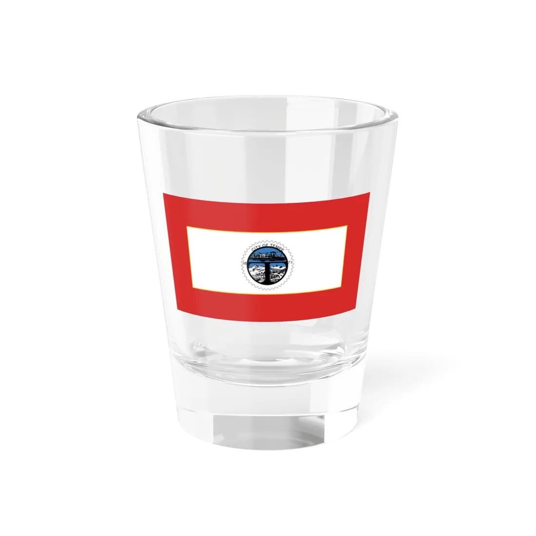 Flag of Tempe Arizona 1971-1987 (United States) Shot Glass 1.5oz 1.5oz - Go Mug Yourself
