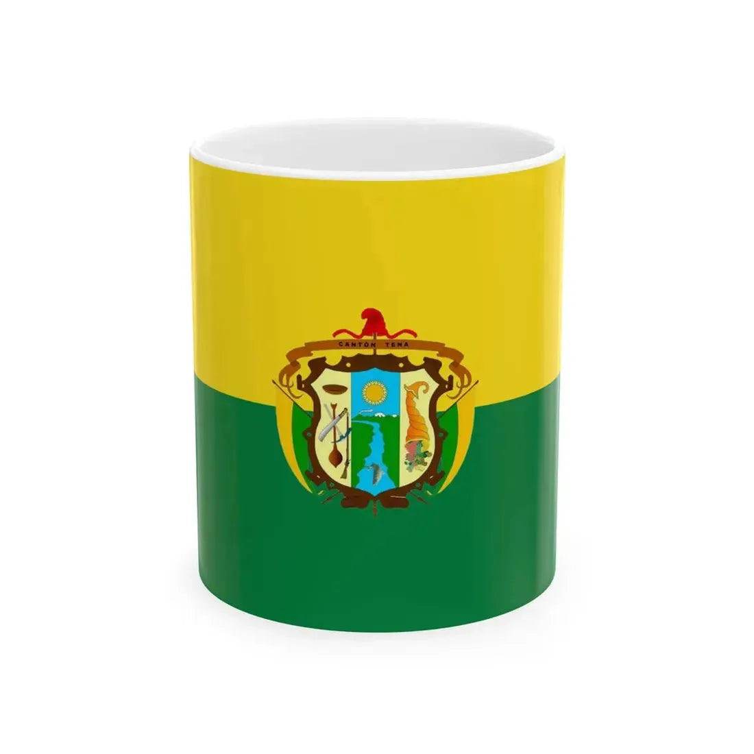 Flag of Tena (Ecuador) White Coffee Mug 11oz - Go Mug Yourself