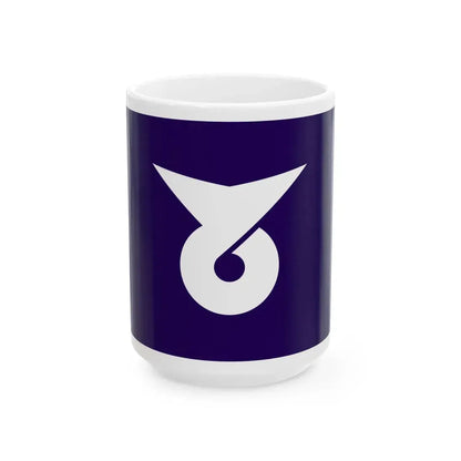 Flag of Tendo Yamagata (Japan) White Coffee Mug 15oz - Go Mug Yourself
