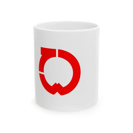 Flag of Tenei Fukushima (Japan) White Coffee Mug 11oz - Go Mug Yourself