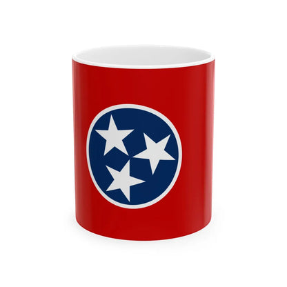 Flag of Tennessee 3-2 (United States) White Coffee Mug 11oz - Go Mug Yourself