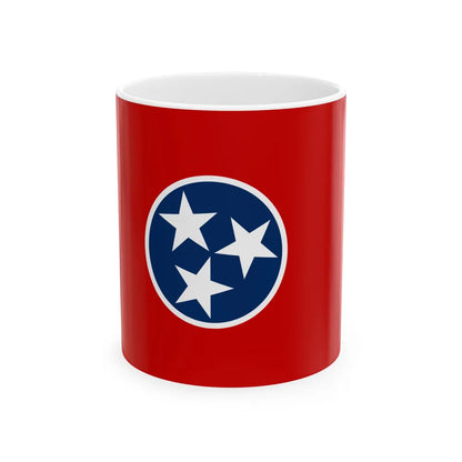Flag of Tennessee (United States) White Coffee Mug 11oz - Go Mug Yourself