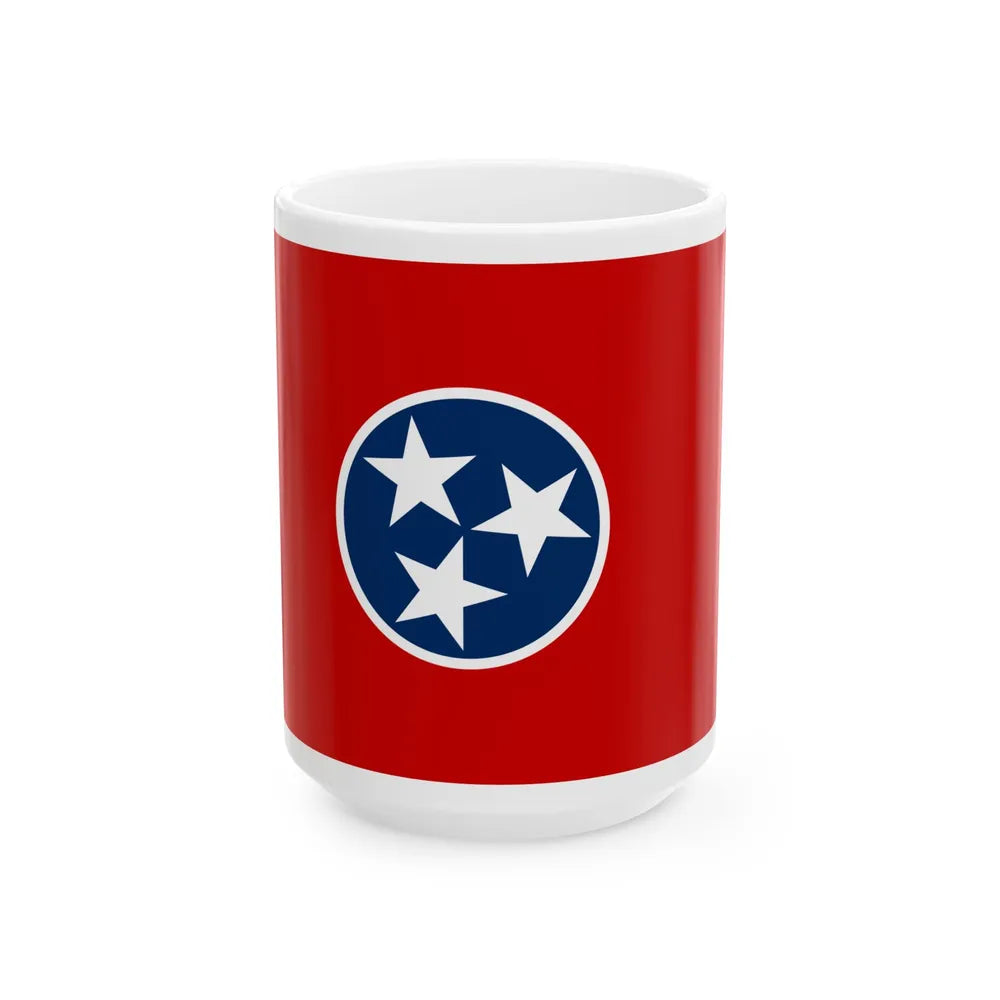 Flag of Tennessee (United States) White Coffee Mug 15oz - Go Mug Yourself