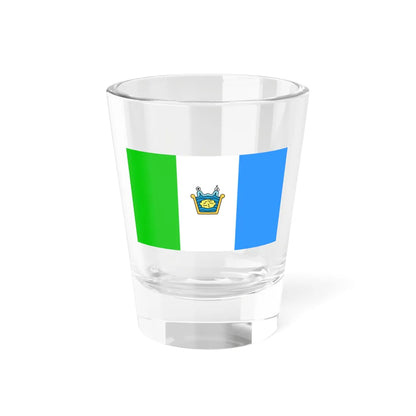 Flag of Tequixquiac alternative version 1 (Mexico) Shot Glass 1.5oz 1.5oz - Go Mug Yourself