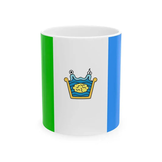 Flag of Tequixquiac alternative version 1 (Mexico) White Coffee Mug 11oz - Go Mug Yourself