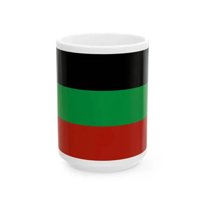 Flag of Terek Cossacks (Russia) White Coffee Mug 15oz - Go Mug Yourself