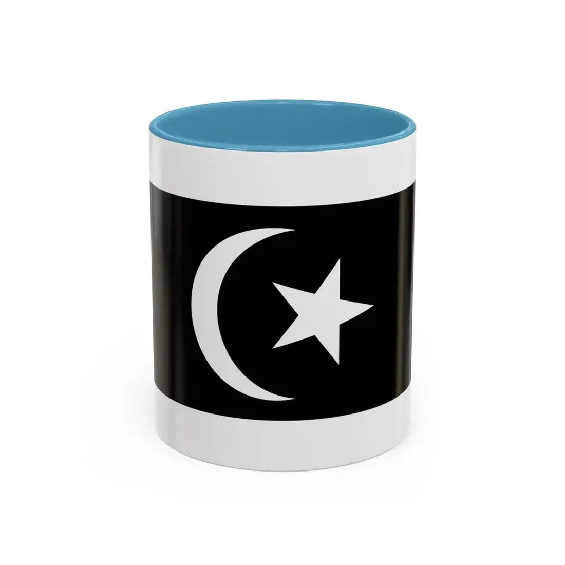 Flag of Terengganu Malaysia - Accent Coffee Mug 11oz Light Blue - Go Mug Yourself