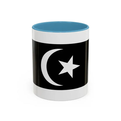 Flag of Terengganu Malaysia - Accent Coffee Mug 11oz Light Blue - Go Mug Yourself