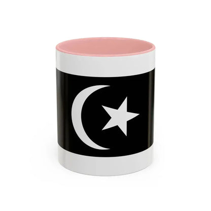 Flag of Terengganu Malaysia - Accent Coffee Mug 11oz Pink - Go Mug Yourself