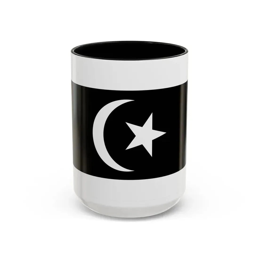 Flag of Terengganu Malaysia - Accent Coffee Mug 15oz Black - Go Mug Yourself