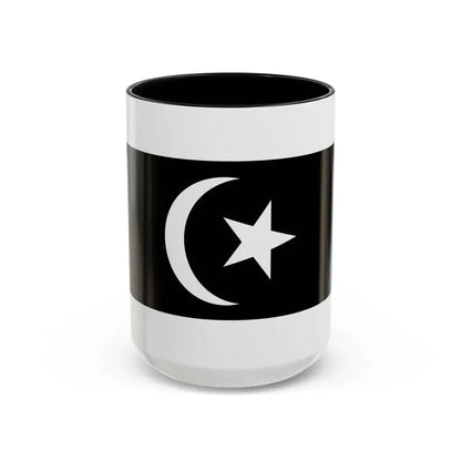 Flag of Terengganu Malaysia - Accent Coffee Mug 15oz Black - Go Mug Yourself