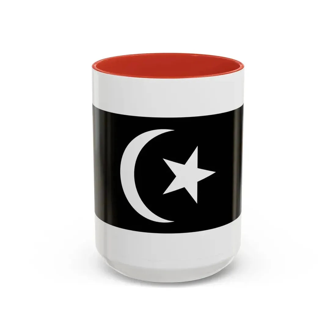 Flag of Terengganu Malaysia - Accent Coffee Mug 15oz Red - Go Mug Yourself