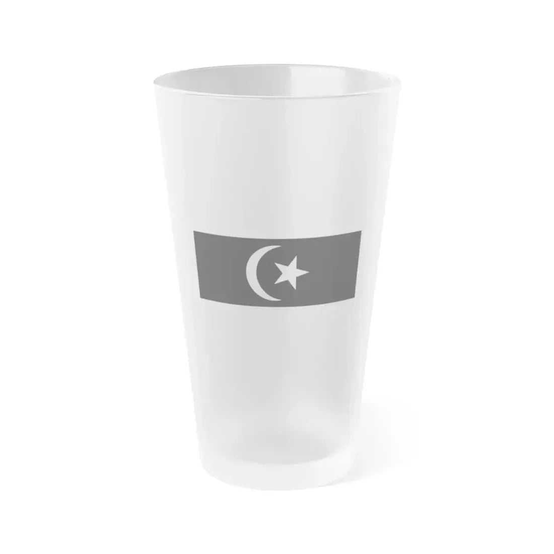 Flag of Terengganu Malaysia - Frosted Pint Glass 16oz 16oz Frosted - Go Mug Yourself